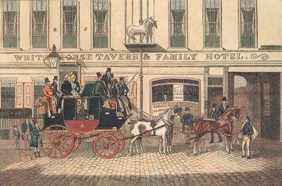 White Horse Tavern und Hotel, Fetter Lane, London von James Pollard