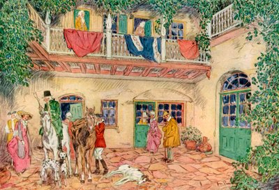 Das Spukhaus, New Orleans, Louisiana, USA, 18. Jahrhundert, 1921 von James Preston
