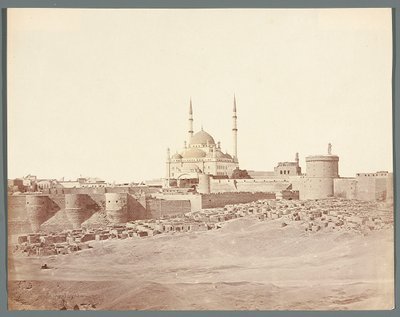 Ägypten. Kairo. Gesamtansicht der Zitadelle mit der Alabastermoschee Muhammad Alis (1830-1848) von James Robertson