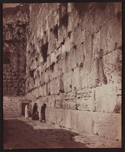 Gebetsstätte der Juden [Jerusalem. Klagemauer (Westmauer)] von James Robertson