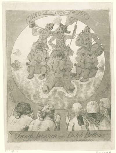 Karikatur der französischen Invasion, 1795 von James Sayers