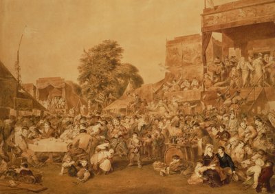 Der Jahrmarkt am 1. August im Hyde Park von James Stephanoff