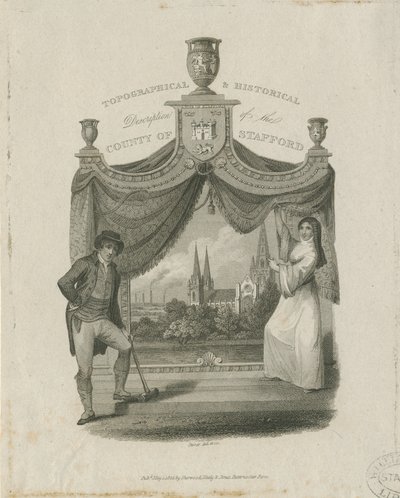 Lichfield Kathedrale - Südwestansicht von James Storer