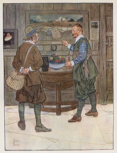 Illustration für Der vollkommene Angler von Izaak Walton von James Thorpe