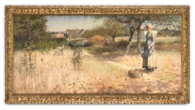 Die Apfelernte, Barbizon von James Thwaite Irving