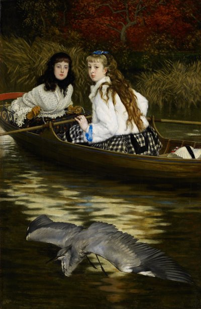 Ein Reiher an der Themse von James Tissot