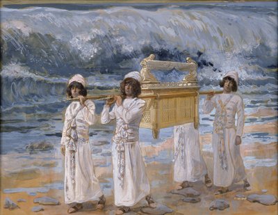 Die Arche überquert den Jordan von James Tissot