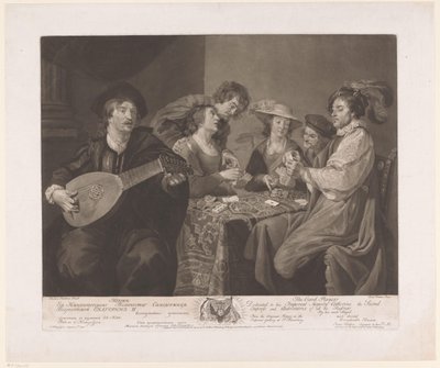 Kartenspieler und Lautenspieler von James Walker
