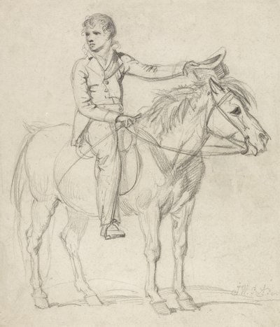 Lord Stanhope (1753-1816) als Junge, der ein Pony reitet von James Ward
