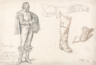 Studien nach Anthony van Dycks Porträt von Arthur Goodwin von James Ward