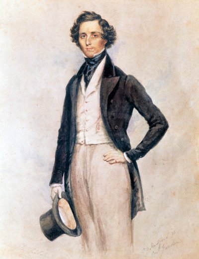 Porträt von Felix Mendelssohn Bartholdy von James Warren (after) Childe