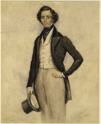 Porträt von Felix Mendelssohn Bartholdy von James Warren Childe