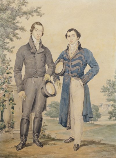 Porträt von zwei Herren, 1817 von James Warren Childe