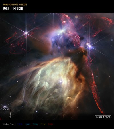 Rho Ophiuchi von James Webb Space Telescope (NASA)