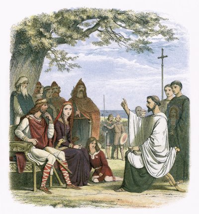 Augustinus predigt vor König Ethelbert von James William Edmund Doyle