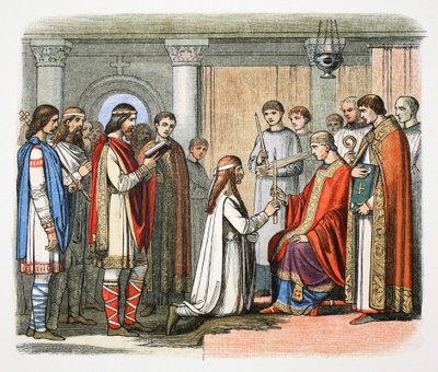 Taufe von König Guthrum, 878, 1864 von James William Edmund Doyle