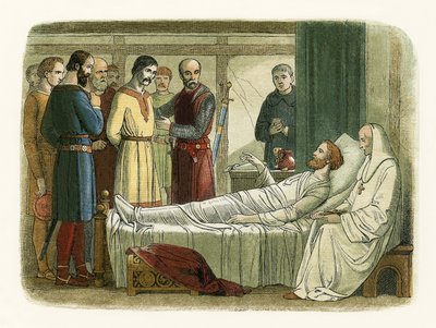 Richard begnadigt den Bogenschützen, der ihn erschoss von James William Edmund Doyle