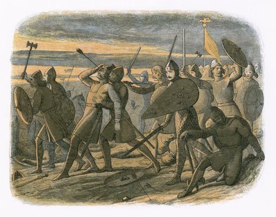 Der Tod von Harold in der Schlacht von Hastings von James William Edmund Doyle