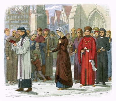 Die Herzogin von Gloucester tut Buße von James William Edmund Doyle