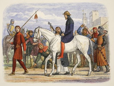 Thomas, Earl of Lancaster, wird zur Hinrichtung geführt, aus A Chronicle of England BC 55 to AD 1485, veröffentlicht in London von James William Edmund Doyle