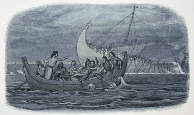 Wrack des Weißen Schiffs, Frankreich, 1120, 1864 von James William Edmund Doyle