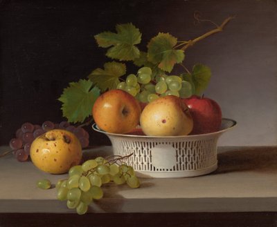 Früchtestillleben mit chinesischem Exportkorb von James the Elder Peale