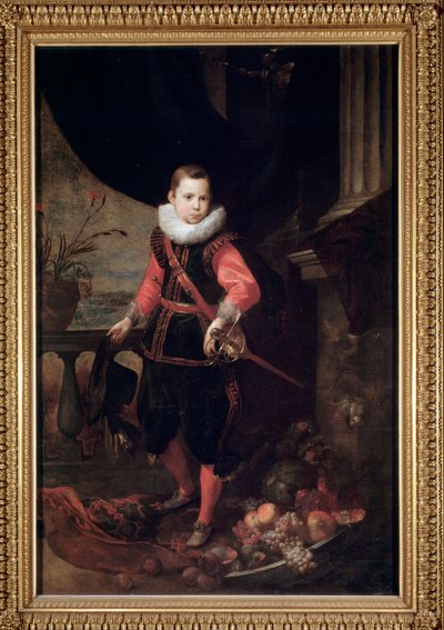 Porträt eines jungen Mannes mit Schwert von Jan Roos