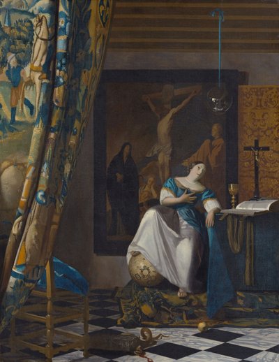 Allegorie des Glaubens, ca. 1672-74 von Jan (1632 75) Vermeer