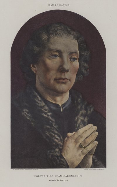 Porträt von Jean Carondelet von Jan (c.1472 c.1533) (after) Gossaert