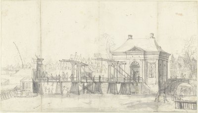 Heiligewegstor in Amsterdam im Winter von Jan Abrahamsz. Beerstraten