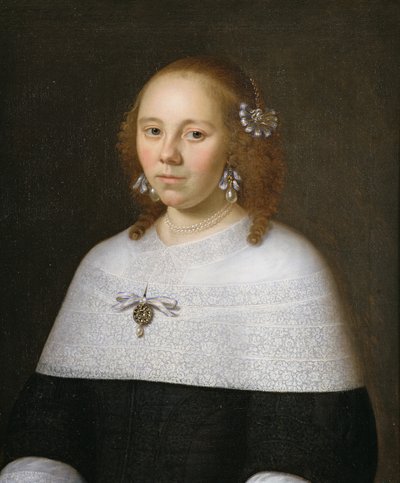 Porträt einer jungen Frau aus Hoorn, 1658 von Jan Albertsz Rootius
