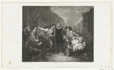 Das Selbstopfer von Bürgermeister Pieter van der Werff, 1574 von Jan Baptist Tetar van Elven