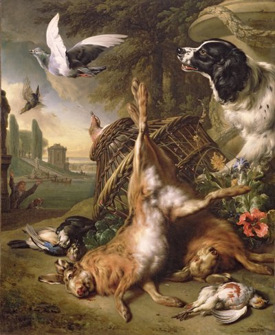 Stillleben mit Wild und Hasen von Jan Baptist Weenix
