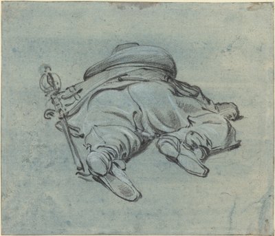 Ein Kavalier, der auf dem Boden liegt von Jan Both