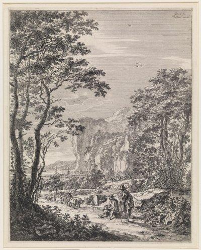 Landschaft mit einem Ochsenkarren, Ansicht zwischen Ancona und Senigallia von Jan Both