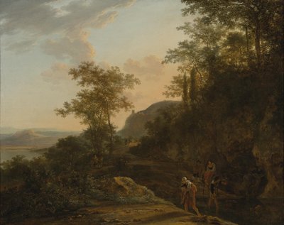 Südliche Landschaft mit Reisenden an einer Furt von Jan Both