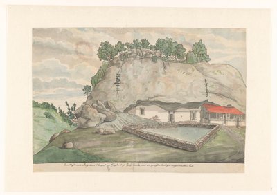 Adams Berg (Mulkirigala), Eingang zu den in den Felsen gehauenen Bildräumen von Jan Brandes