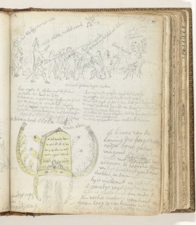 Politische Allegorie; die Krone des Buginesischen Königs von Jan Brandes