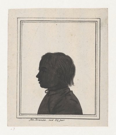 Scherenschnittporträt von Jan Brandes junior von Jan Brandes