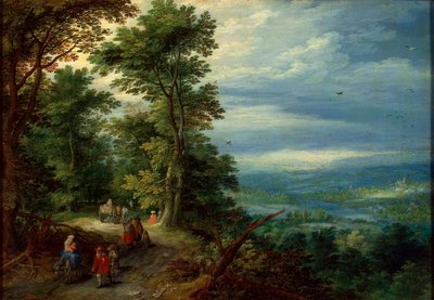 Am Waldrand Die Flucht nach Ägypten von Jan Brueghel the Elder