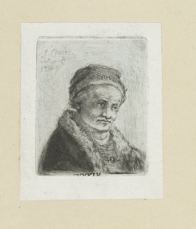 Erwachsener Mann mit Pelzkragen von Jan Chalon