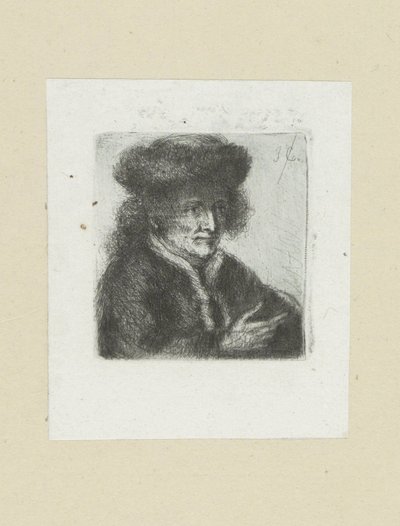 Erwachsener Mann mit Pelzmütze von Jan Chalon