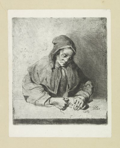 Frau, die Geld zählt von Jan Chalon