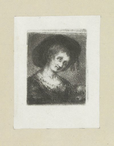Frau mit Hund von Jan Chalon
