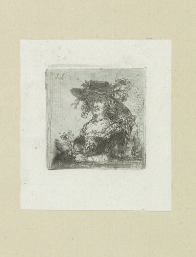 Sitzende Frau mit Hut von Jan Chalon