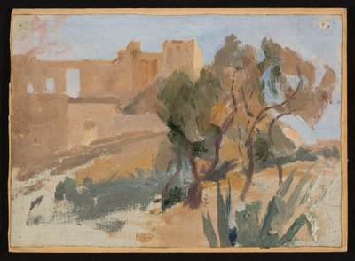 Athen - Propyläen auf der Akropolis. Aus einer Reise nach Griechenland von Jan Ciągliński