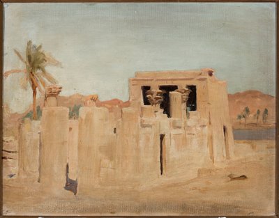 Luksor - Ufer des Nils. Aus einer Reise nach Ägypten von Jan Ciągliński