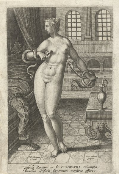 Tod der Kleopatra von Jan Collaert (II)