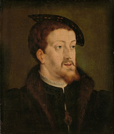 Porträt von Karl V., Heiliger Römischer Kaiser, ca. 1530 von Jan Cornelisz Vermeyen