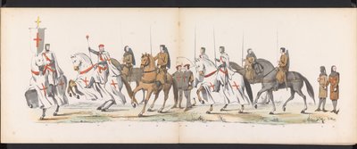 Maskerade der Leidener Studenten, 1865 (Tafel 5) von Jan Daniël Cornelis Carel Willem baron de Constant Rebecque